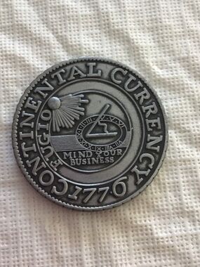 Continental Currency Copy 1776;Token Fabio Commemorative Coin. USA